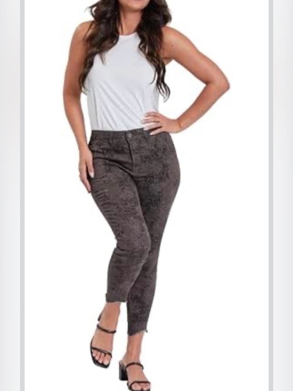 Royalty For Me Women Women's Petite Pork Chop Pocket Pants with Dog Bite Hem 12P